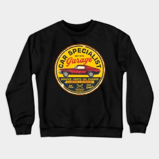 Retro Vintage Automotive Tin Sign Crewneck Sweatshirt